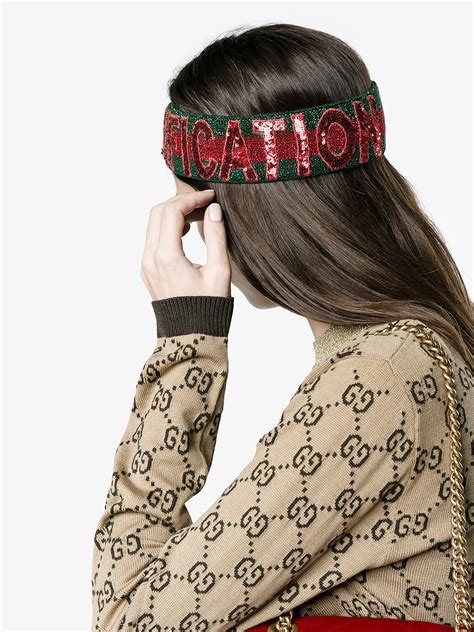 red and green gucci inspired headband|Gucci headband with rhinestones.